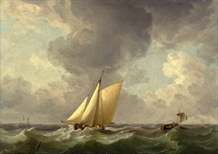 A Cutter in a Strong Breeze Signed, lower left: "C. B.", Charles Brooking, 1723-1759, British