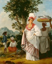 West Indian Creole woman, with her Black Servant A West Indian Creole Woman Attended by her Black