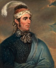 Portrait of Major John Norton as Mohawk Chief Teyoninhokarawen, Mather Brown, 1761-1831, American