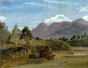 Mountain Landscape, possibly in the Lake District A Mountainous Landscape Called 'Keswick Lake'