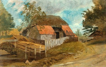 Old Barn, Lionel Constable, 1828-1887, British