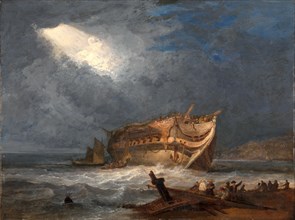 The Wreck of the Dutton, An East Indiaman, Samuel Prout, 1783-1852, British