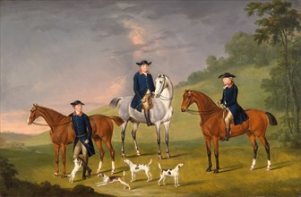 John Corbet, Sir Robert Leighton and John Kynaston with their Horses and Hounds John Corbet, Sir