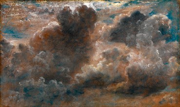 Cloud Study Study of Cumulus Clouds label affixed to stretcher: "Augt 1 1822 II O clock A.M. very