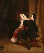Hamlet and his Mother; The Closet Scene Dated in red paint, lower left: "PINXIT 1846", Richard