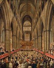 Interior View of Westminster Abbey on the Commemoration of Handel, Taken from the Manager's Box,