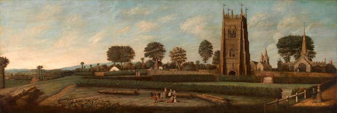 The Bell Tower of Evesham, unknown artist, 18th century, British