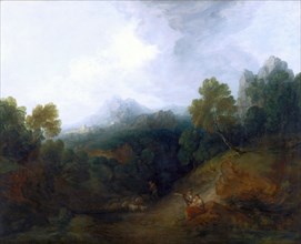 Landscape with a Flock of Sheep Mountain Valley with Peasants A Mountain Valley with Rustic