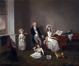 John Richard Comyns of Hylands, Essex, with His Daughters, John Greenwood, 1727-1792, American