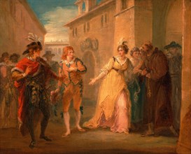 The revelation of Olivia's betrothal, from "Twelfth Night," Act V, Scene i The Revelation of