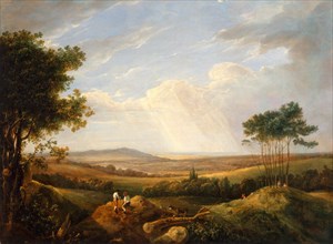 Landscape with Figures, Capt. Thomas Hastings, 1778-1854, British