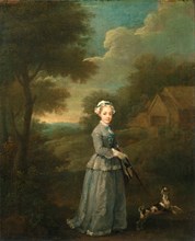 Miss Wood Miss Wood with her Dog, William Hogarth, 1697-1764, British