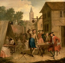 Hob Selling Beer at the Wake, John Laguerre, 1688-1746, British