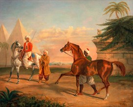 Mameluke purchasing an Arabian stallion A Mameluke Purchasing an Arab Stallion From a Horse Dealer
