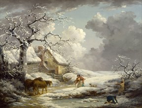Winter Landscape Signed and dated, lower right: "G. Morland 1790", George Morland, 1763-1804,