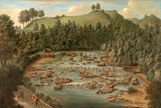 Aysgarth Falls, Yorkshire, Balthazar Nebot, active 1730-1762, Spanish