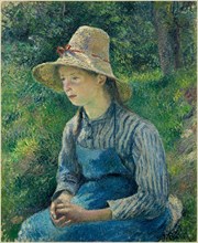 Pissarro, Peasant Girl with a Straw Hat