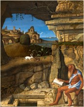 Giovanni Bellini, Italian (c. 1430-1435-1516), Saint Jerome Reading, 1505, oil on panel