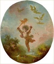 Jean-Honoré Fragonard, Love as Folly, French, 1732-1806, c. 1773-1776, oil on canvas