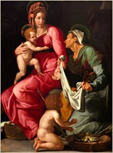 Jacopino del Conte, Italian (1510-1598), Madonna and Child with Saint Elizabeth and Saint John the