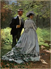 Claude Monet, French (1840-1926), Bazille and Camille (Study for "Déjeuner sur l'Herbe"), 1865, oil