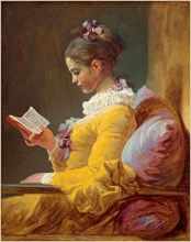 Jean-Honoré Fragonard, French (1732-1806), Young Girl Reading, c. 1770, oil on canvas