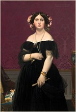 Jean-Auguste-Dominique Ingres, French (1780-1867), Madame Moitessier, 1851, oil on canvas