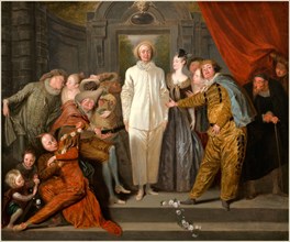 Antoine Watteau, French (1684-1721), The Italian Comedians, probably 1720, oil on canvas
