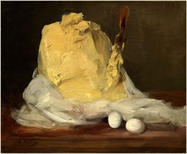 Antoine Vollon, French (1833-1900), Mound of Butter, 1875-1885, oil on canvas