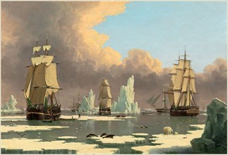 John Ward of Hull, British (1798-1849), The Northern Whale Fishery: The "Swan" and "Isabella", c.