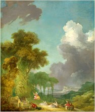 Jean-Honoré Fragonard, French (1732-1806), The Swing, c. 1775-1780, oil on canvas