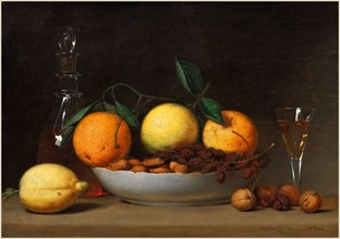 Raphaelle Peale, A Dessert, American, 1774-1825, 1814, oil on wood