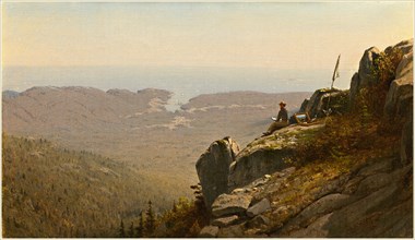 Sanford Robinson Gifford, American (1823-1880), The Artist Sketching at Mount Desert, Maine,