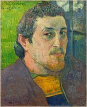 Paul Gauguin, French (1848-1903), Self-Portrait Dedicated to CarriÃ¨re, 1888 or 1889, oil on canvas
