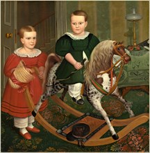 Robert Peckham, American (1785-1877), The Hobby Horse, c. 1840, oil on canvas