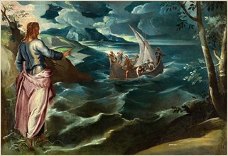 Jacopo Tintoretto, Italian (1518-1594), Christ at the Sea of Galilee, c. 1575-1580, oil on canvas