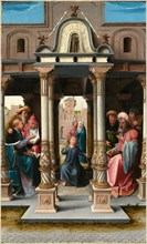 Bernard van Orley (Netherlandish, c. 1488-1541), Christ among the Doctors [obverse], c. 1513, oil