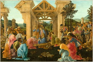Sandro Botticelli, Italian (1446-1510), The Adoration of the Magi, c. 1478-1482, tempera and oil on