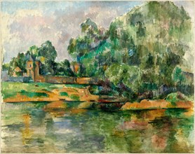 Paul Cézanne, French (1839-1906), Riverbank, c. 1895, oil on canvas