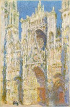 Claude Monet, French (1840-1926), Rouen Cathedral, West Façade, Sunlight, 1894, oil on canvas
