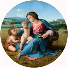 Raphael, Italian (1483-1520), The Alba Madonna, c. 1510, oil on panel transferred to canvas