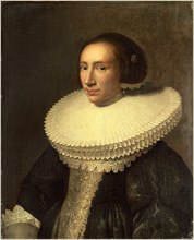 Michiel van Miereveld, Portrait of a Lady with a Ruff, Dutch, 1567-1641, 1638, oil on panel