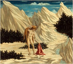 Domenico Veneziano, Italian (c. 1410-1461), Saint John in the Desert, c. 1445-1450, tempera on