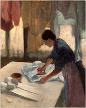 Edgar Degas, French (1834-1917), Woman Ironing, begun c. 1876, completed c. 1887, oil on canvas