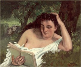 Courbet, Jeune femme lisant