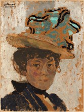 Edouard Vuillard, Madame Bonnard, French, 1868-1940, 1895-1900, oil on cardboard