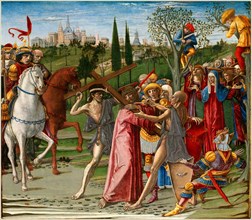 Benvenuto di Giovanni, Christ Carrying the Cross, Italian, 1436-before 1517, probably 1491, tempera