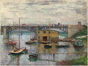 Claude Monet, Bridge at Argenteuil on a Gray Day, French, 1840-1926, c. 1876, oil on canvas