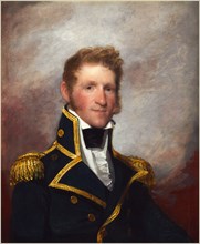 Gilbert Stuart, Commodore Thomas Macdonough, American, 1755-1828, c. 1815-1818, oil on wood