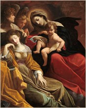 Lodovico Carracci, The Dream of Saint Catherine of Alexandria, Italian, 1555-1619, c. 1593, oil on